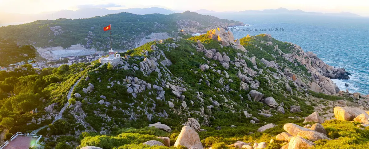 Die Insel Cu Lao Xanh von oben
