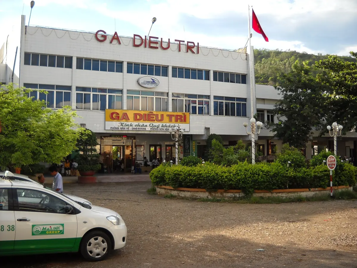 Der Bahnhof Dieu Tri bei Quy Nhon